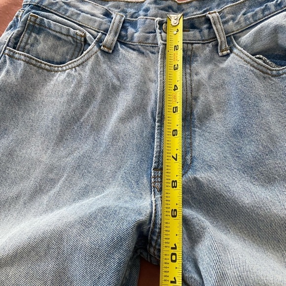 J Galt Shanghai Blue Cotton Denim Straight Leg Jeans Size Medium Light Wash - Picture 7 of 8